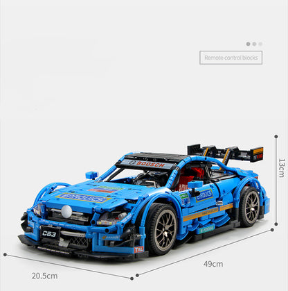 Blue Racing Mobile Phone APP Programming Splicing Building Block Toys