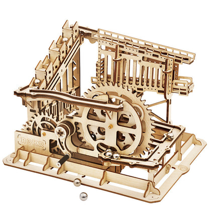 DIY handmade wooden ball rail hub model