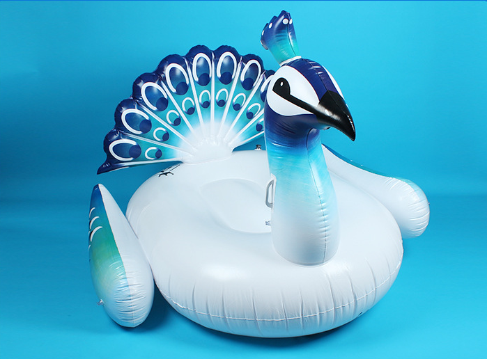 Giant Peacocks Pool Float Inflatable Mattress For Beach Swimming