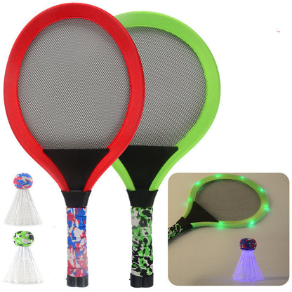 Children's luminous badminton racket set