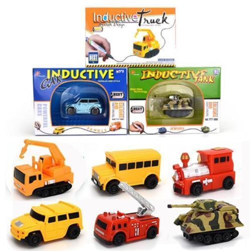 Engineering Vehicles MINI Magic Pen Inductive Children's Truck Tank