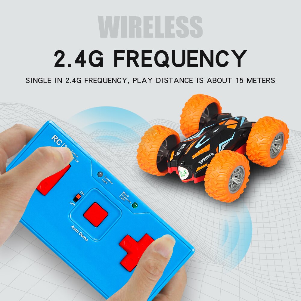 Double Sided 3D Flip Remote Control Car 2.4G 4CH Stunt RC Car Robot