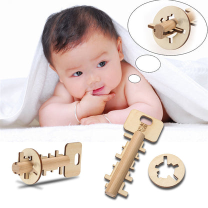 Bamboo Unlock Key Educational Toys