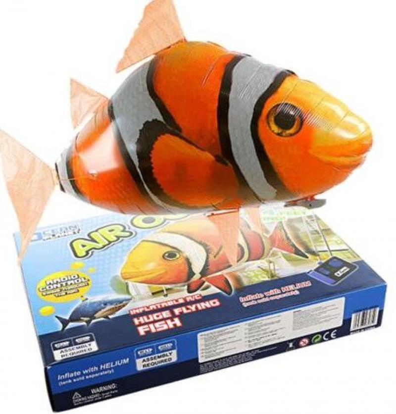 Remote control flying fish inflatable shark clown fish balloon