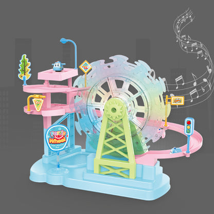 Electric Music Light Track Slide Children's Toys