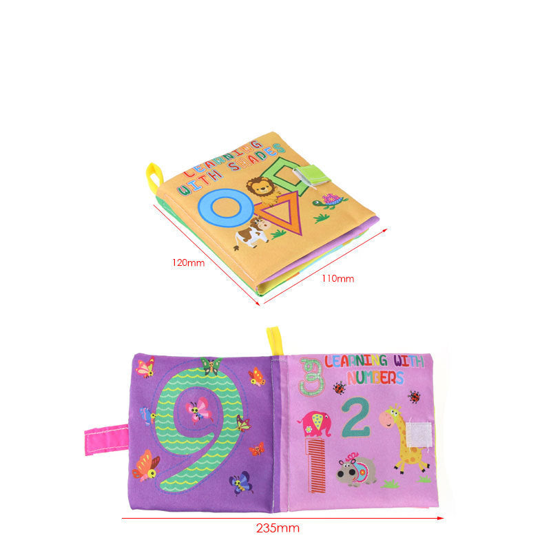 4 Style Baby Toys Soft Cloth Books Rustle Sound Infant