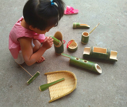 Bamboo tube toys, bamboo products, children''s sand water toys