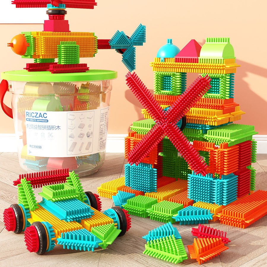 Enlightenment Thorn Bristle Building Blocks Puzzle Assembling Toys