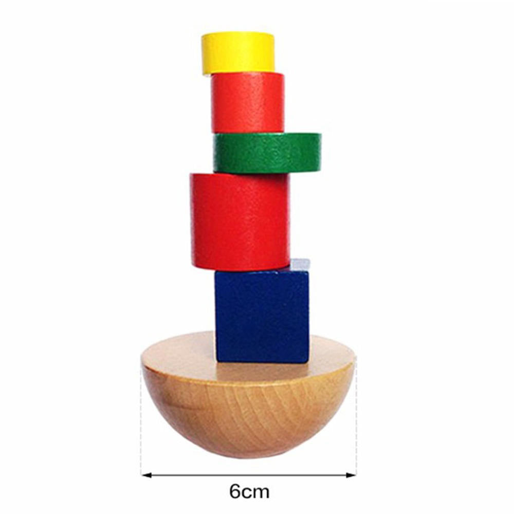 Kids Puzzle wooden toy cloth bag hemisphere balance game Children Toys Gifts