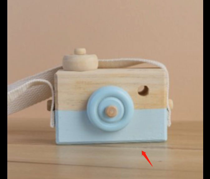 Cute Wooden Camera Toys Baby Kid Hanging Photography