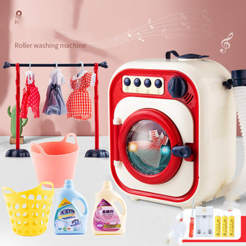 Children's washing machine toy set electric