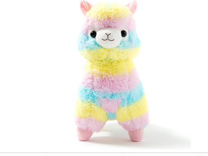 Colorful Alpaca Doll Plush Toy Cute God Beast Grass Mud