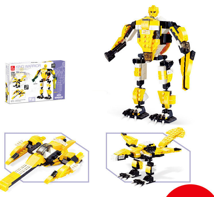 Puzzle color deformation robot building blocks