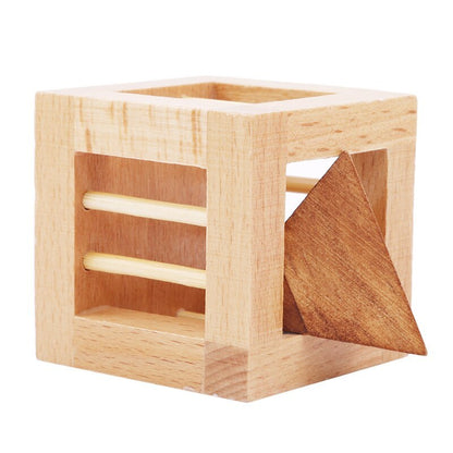 Wooden educational toys Kongming lock