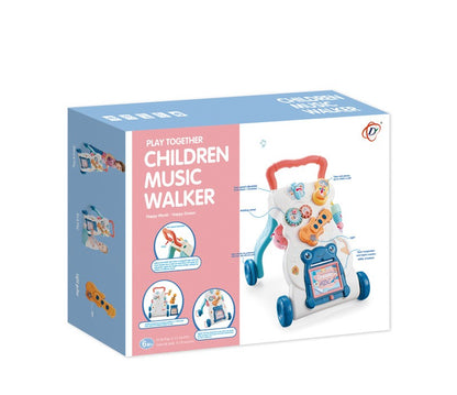 Children's Educational Toys Multi-functional Musical Walker Trolley Anti-rollover