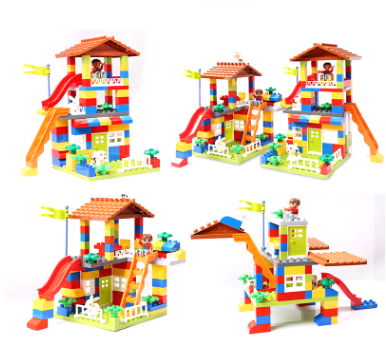 Children's puzzle building blocks, boys and girls, city baby, toys