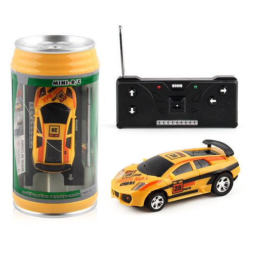 Coke Can Mini RC Car Radio Remote Control Micro Racing Car 4 Frequencies