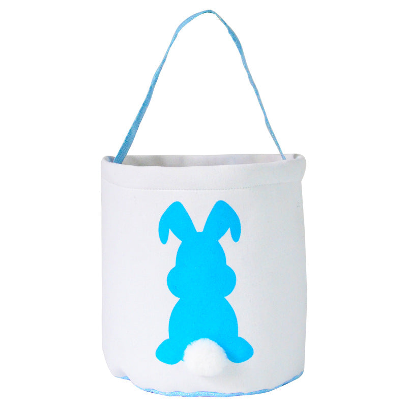 Happy Easter Burlap Bunny Ears Bags Easter Basket