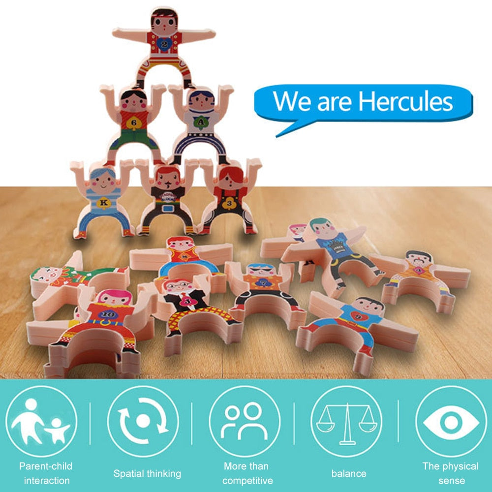 Multiplayer Cartoon Hercules Building Blocks Parent-child Interactive Toy