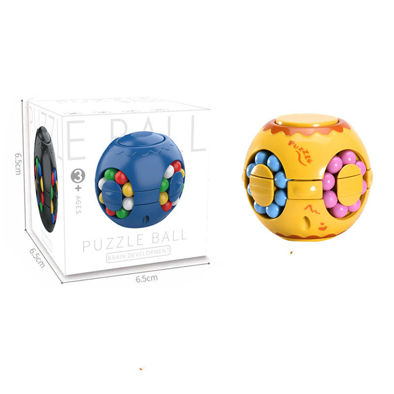 Intelligence Fingertip Checkered Educational Toys Bean Rotating Toy