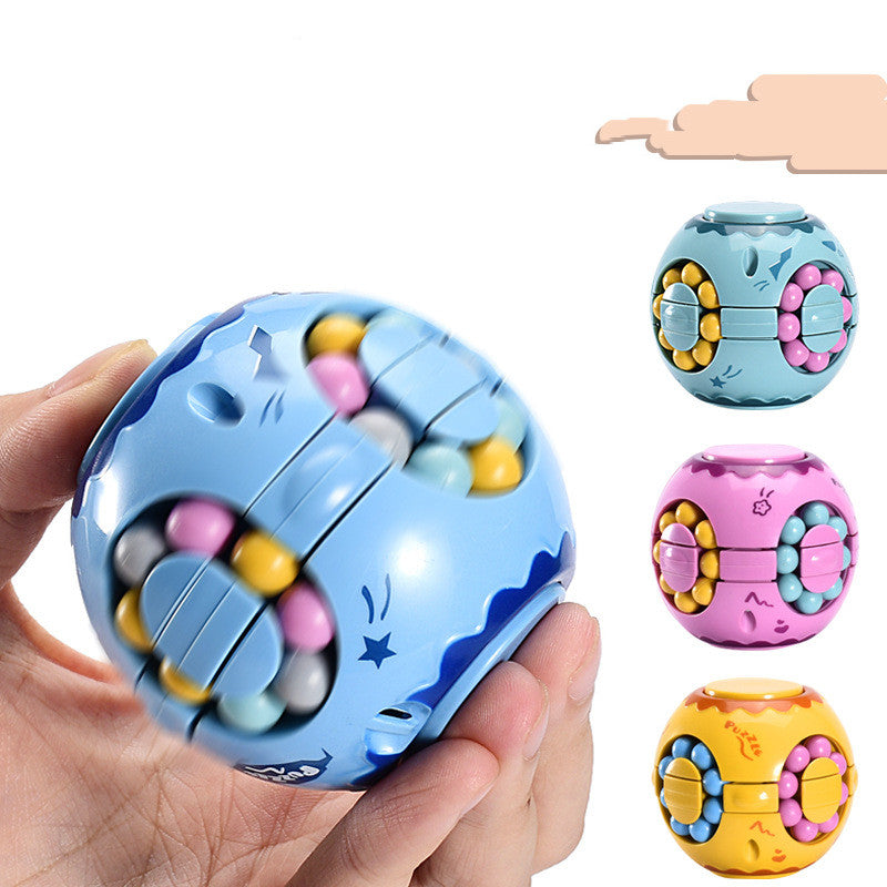 Intelligence Fingertip Checkered Educational Toys Bean Rotating Toy