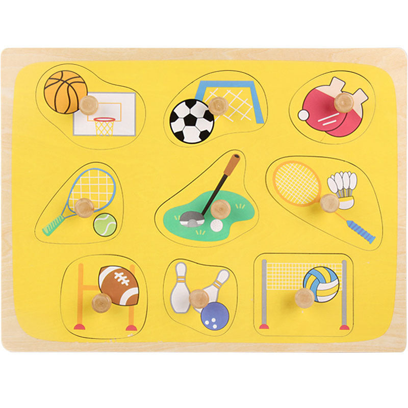 Children's wooden puzzle educational toys