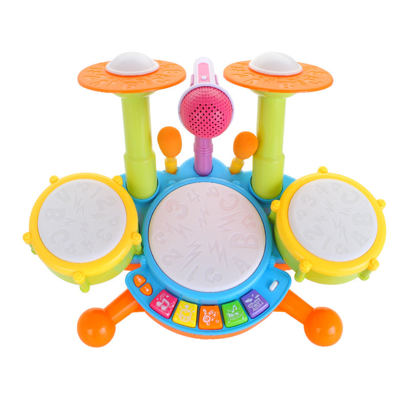 Drum Set Jazz Drum, Music, Light Instrument, Educational Toy