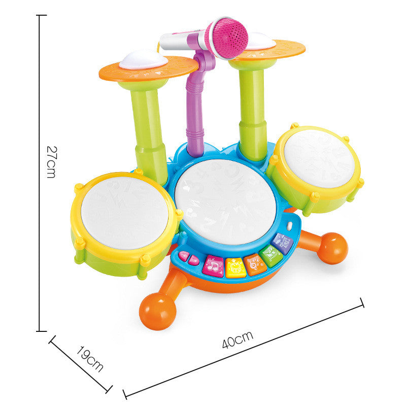 Drum Set Jazz Drum, Music, Light Instrument, Educational Toy