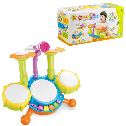 Drum Set Jazz Drum, Music, Light Instrument, Educational Toy