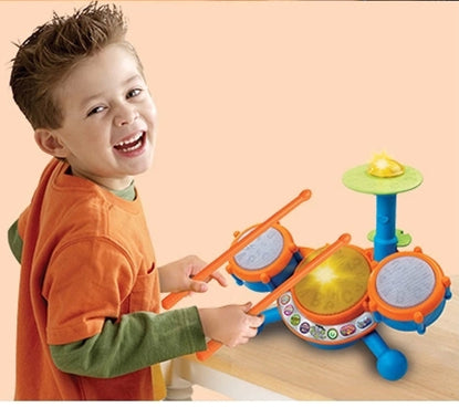 Drum Set Jazz Drum, Music, Light Instrument, Educational Toy