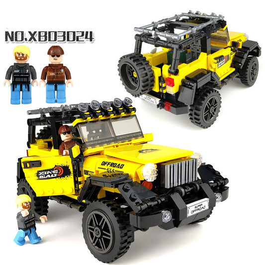 Jeep Assembling Building Blocks Boy All-Terrain Off-Road Toys