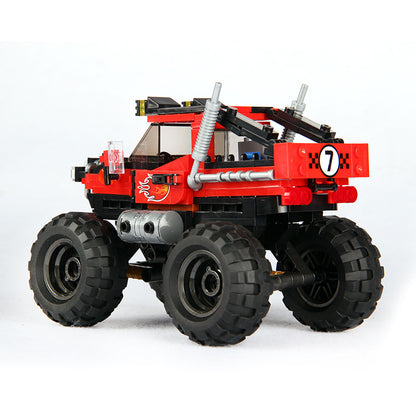 Jeep Assembling Building Blocks Boy All-Terrain Off-Road Toys