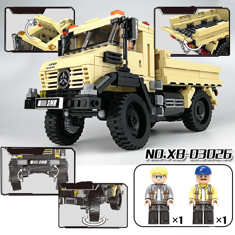 Jeep Assembling Building Blocks Boy All-Terrain Off-Road Toys