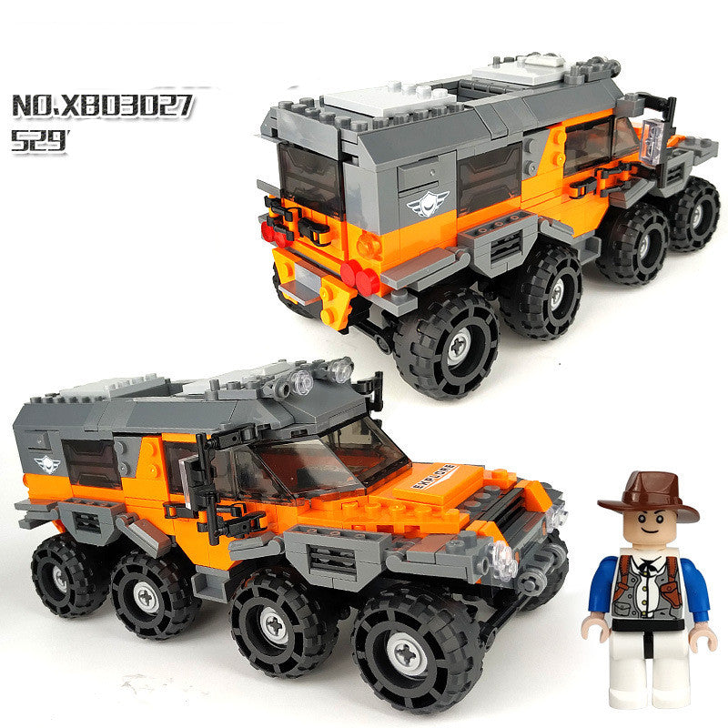 Jeep Assembling Building Blocks Boy All-Terrain Off-Road Toys