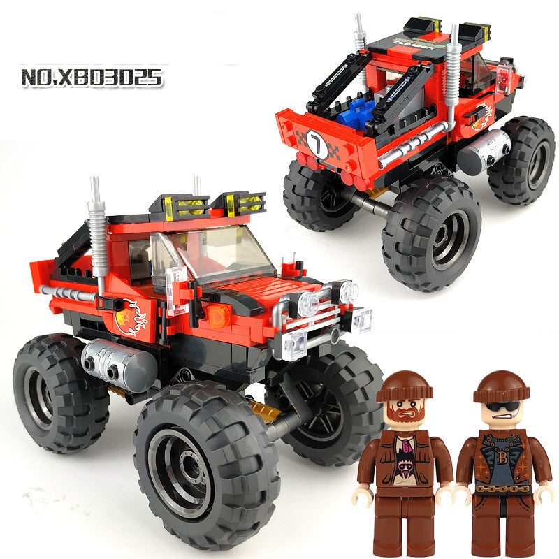 Jeep Assembling Building Blocks Boy All-Terrain Off-Road Toys