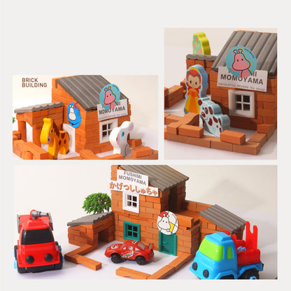 Handmade Model Children's Toys Building Houses Play House Toys