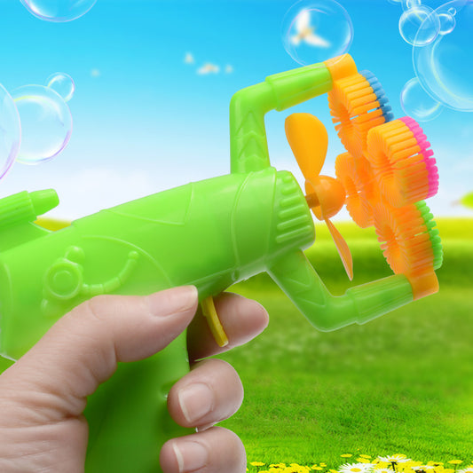 Electric Automatic Bubble Blower Maker Machine Gun Toys