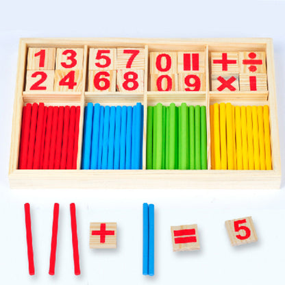 Montessori Math Teaching Aids For Kindergarten Baby Early Education Digital Stick Toys