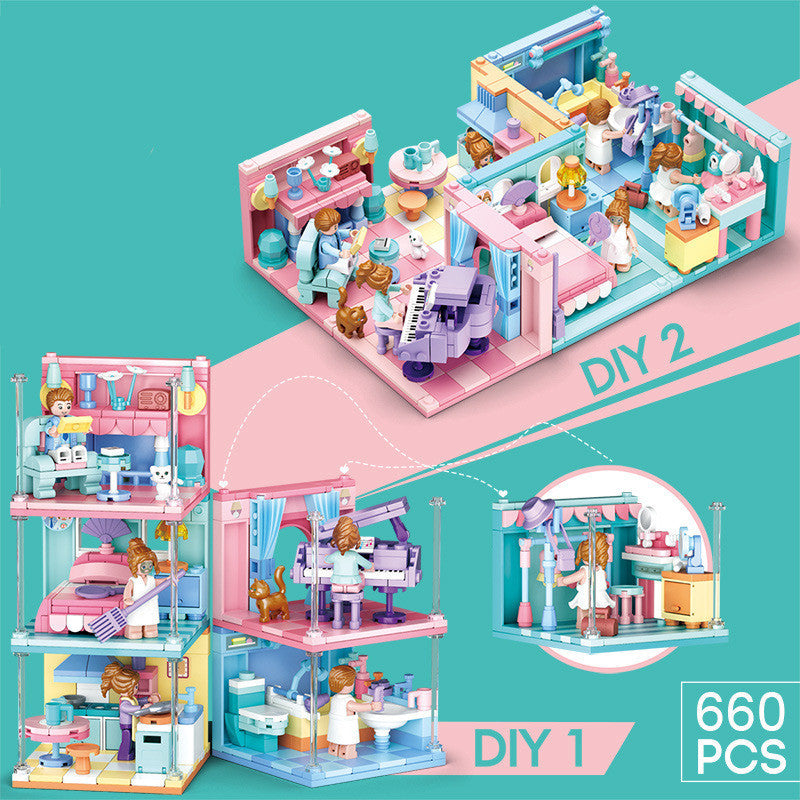 Freely Combine Play House Assembling House Toys