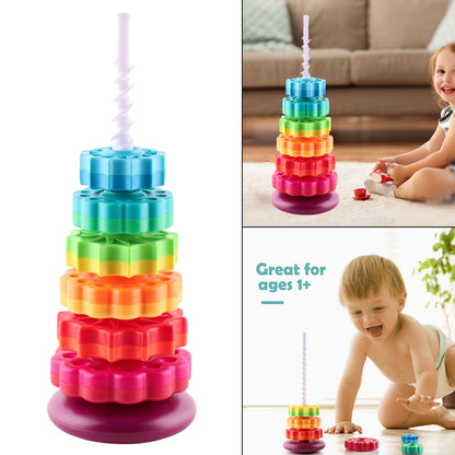 Infant Large Rainbow Revolving Tower