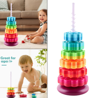 Infant Large Rainbow Revolving Tower