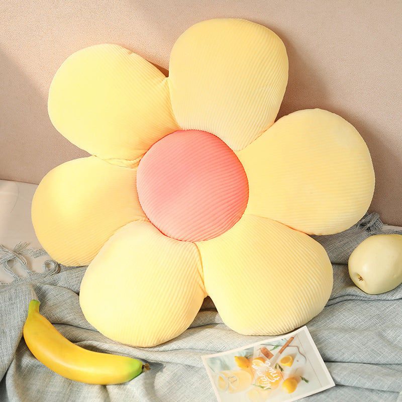 Small Daisy Flower Throw Pillow Cushion Floor Chair Cushion