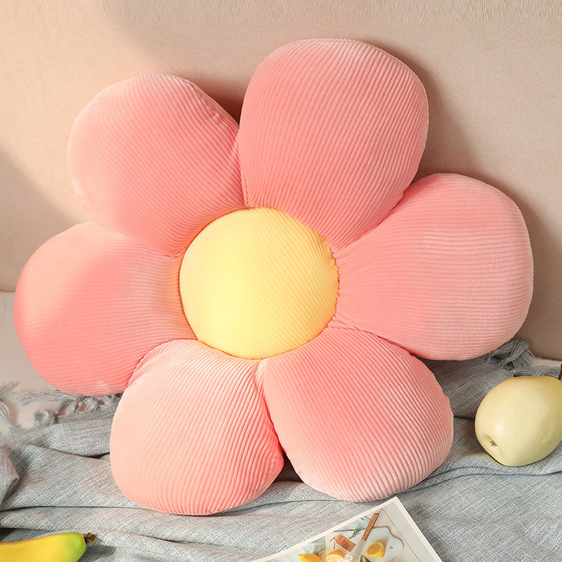 Small Daisy Flower Throw Pillow Cushion Floor Chair Cushion