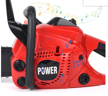 Kids Power Construction Tool Electric Chainsaw Toy With Real Engine Sound