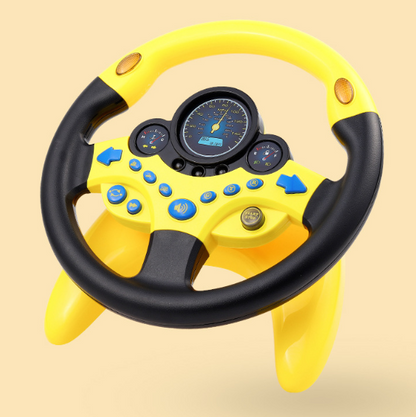 Eletric Simulation Steering Wheel Toy with Light Sound Kids Early Education Toy