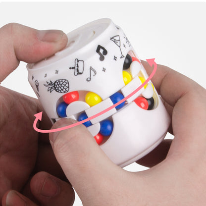 Can Cube Top Magic Colorful Beans Finger Spinning Relieves Stress