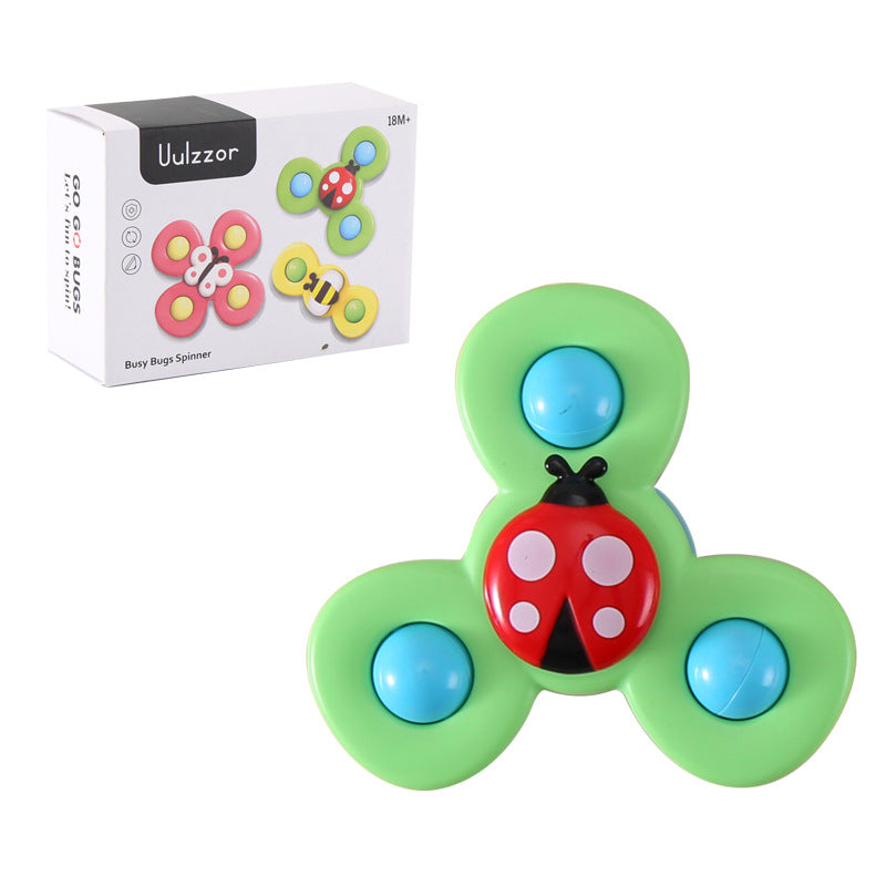 Kids Gyro Insect Sucker Spinner Rattle Bathroom Bath Toys