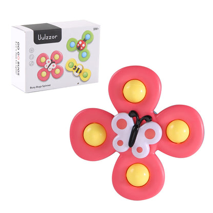 Kids Gyro Insect Sucker Spinner Rattle Bathroom Bath Toys