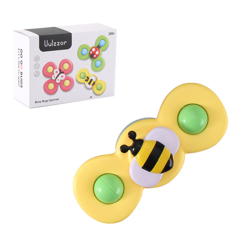 Kids Gyro Insect Sucker Spinner Rattle Bathroom Bath Toys