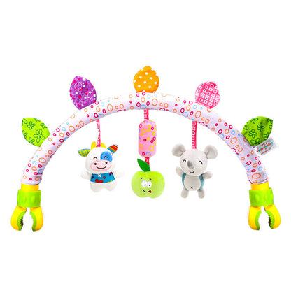 Baby Musical Mobile Toys for Bed Stroller Plush Baby Rattles Toys